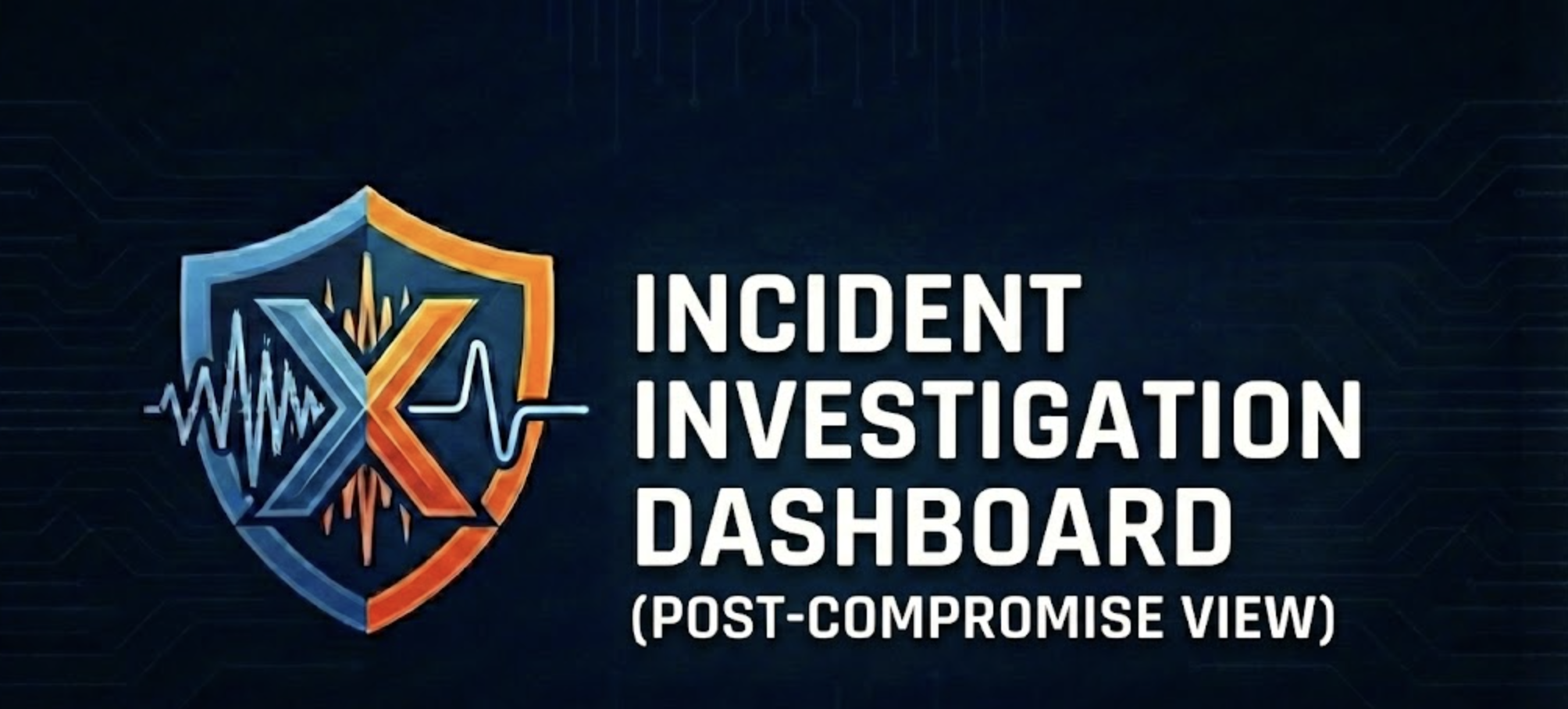 Incident Investigation Dashboard (Post-Compromise View)
